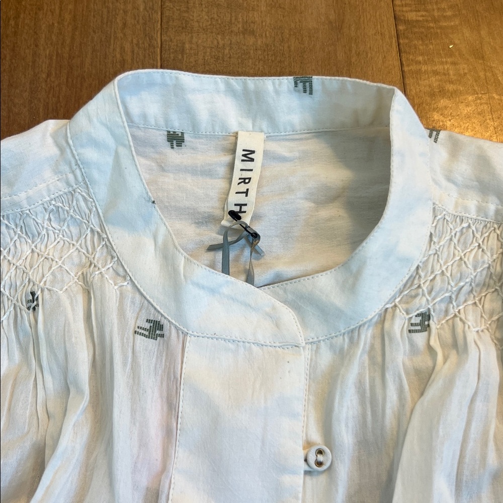 MIRTH Florence Blouse Ivory Janadani Size medium - Picture 6 of 10